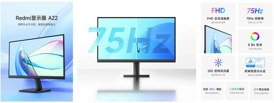 Xiaomi выпустила свой самый доступный монитор Redmi Display A22 за 55 долларов
