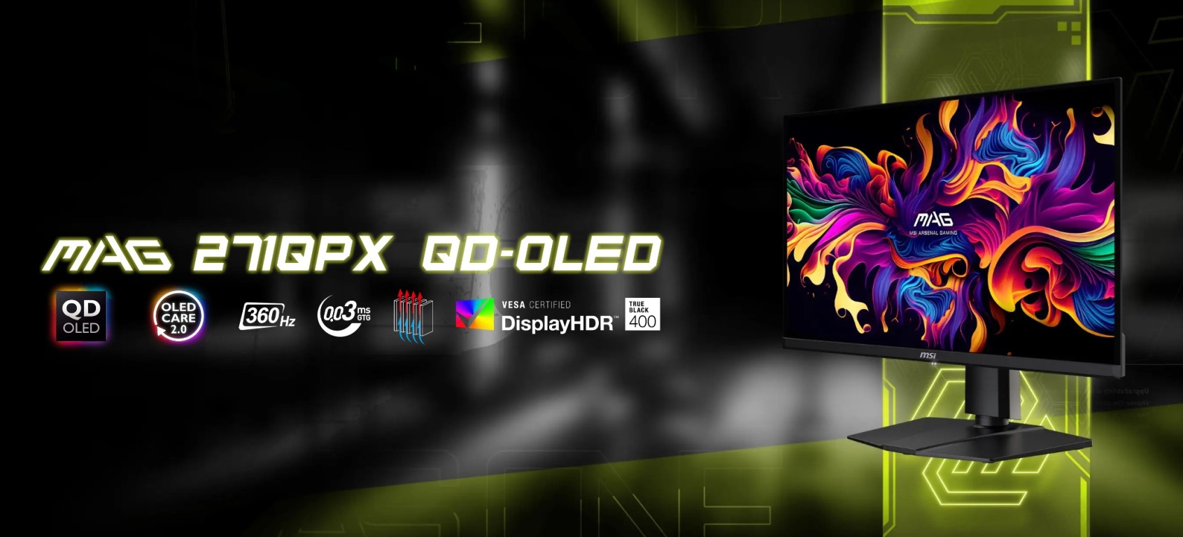 QD-OLED монитор MSI MAG 271QPX