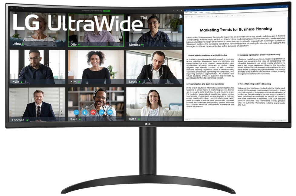 LG представила 100 Гц UWQHD модель 34WR55QC-B