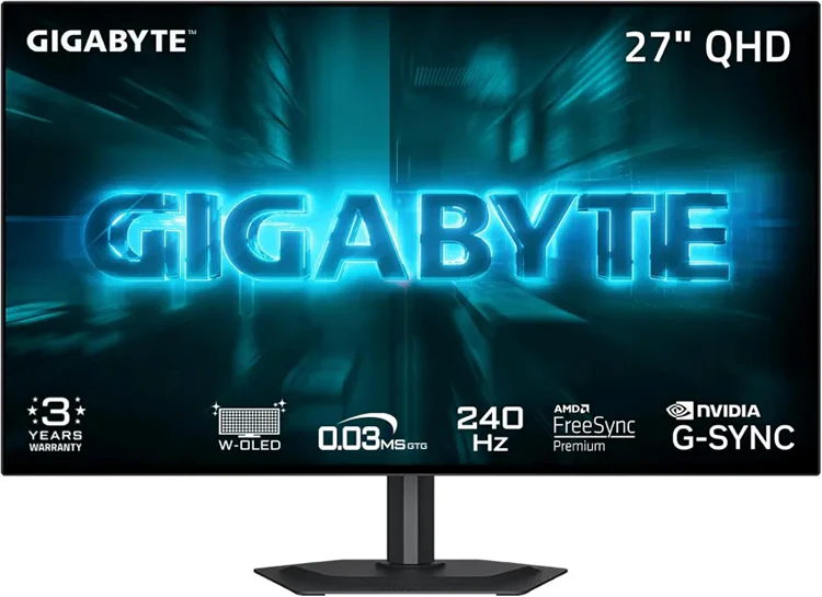 Gigabyte выпустила GO27Q24G с 240 Гц глянцевой WOLED-панелью