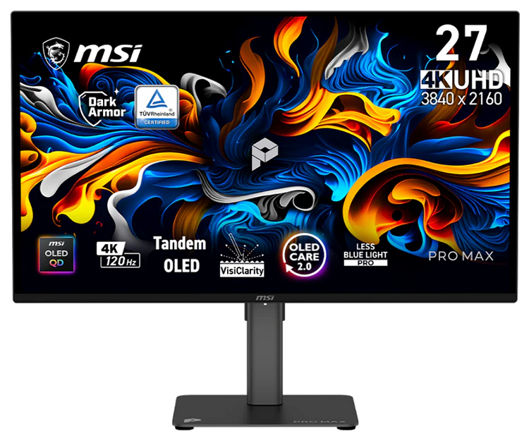 MSI выпустила OLED-монитор PRO MAX 271UPX12G для работы