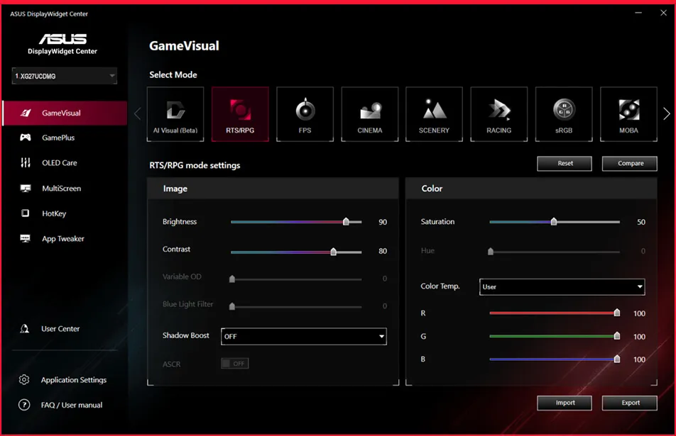 Монитор ASUS ROG Strix OLED XG32UCDS