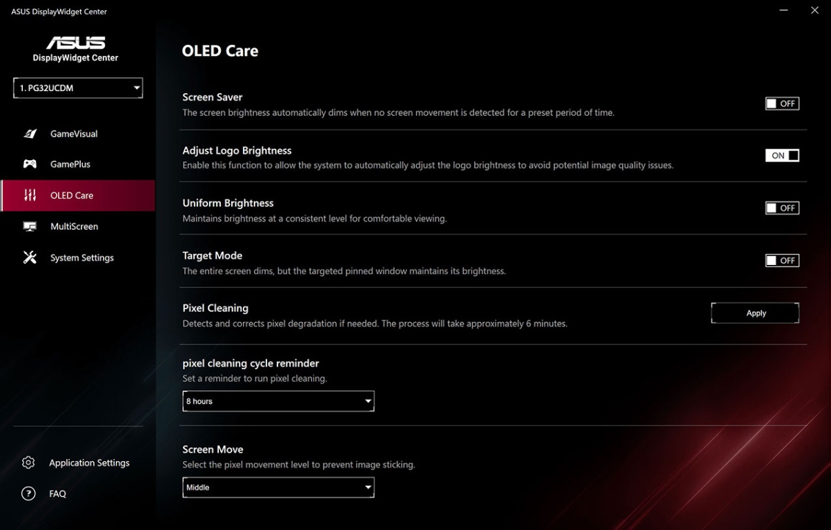 Монитор ASUS ROG Swift OLED PG32UCDP