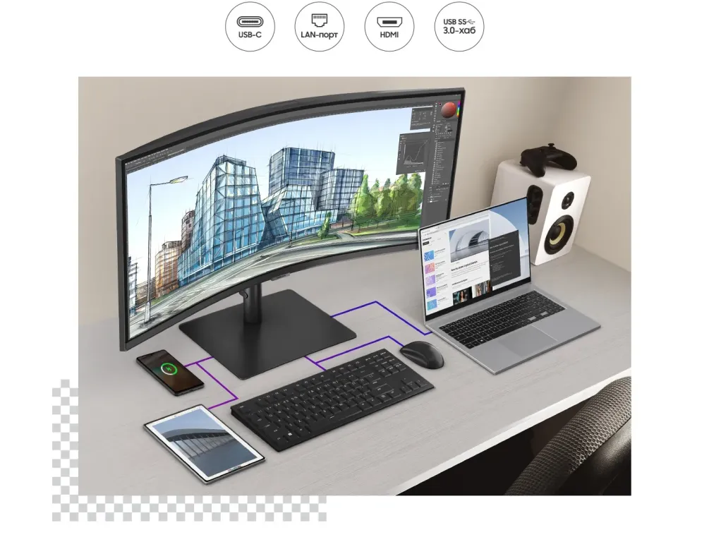 Монитор Samsung ViewFinity S6 S65VC S34C650VAI