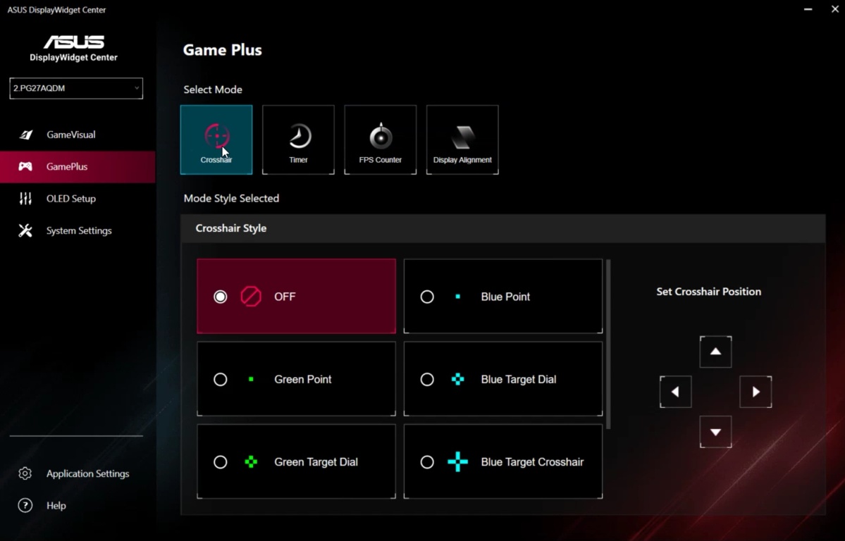 ASUS ROG Swift PG27AQDM OLED