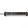 Сетевой фильтр Brennenstuhl Premium-Protect-Line 60 000 А 4 розетки, кабель 3 м., H05VV-F 3G1.5 черный 1391010400 - фото 1