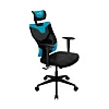 Игровое кресло Aerocool Guardian, черный/голубой - фото 4