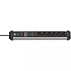 Сетевой фильтр Brennenstuhl Premium-Protect-Line 60 000 А 6 розеток, кабель 3 м., H05VV-F 3G1.5 черный 1391010600 - фото 1