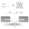 ONKRON кронштейн для монитора 13"-32" настольный, белый G200 (G200-W) - фото 10