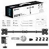 ONKRON кронштейн для двух мониторов 13"-32" настольный, чёрный D221E (D221E-B) - фото 7