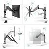 ONKRON кронштейн (держатель) для монитора 13"-34" дюймов настольный, черный G70 (G70-B) - фото 4
