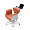 Кресло-трансформер FoxGear STUDIO Fabric, оранжевый (FG-STUDIO-F-OR) - фото 4