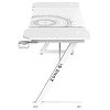 Компьютерный стол Zone 51 TRINE 140 White (Z51-T4N-WH) - фото 3